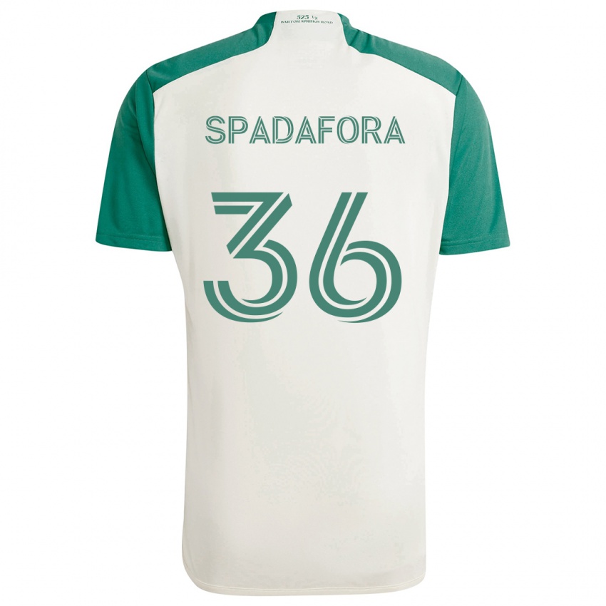 Kinder Luke Spadafora #36 Braune Farben Grün Auswärtstrikot Trikot 2024/25 T-Shirt Schweiz