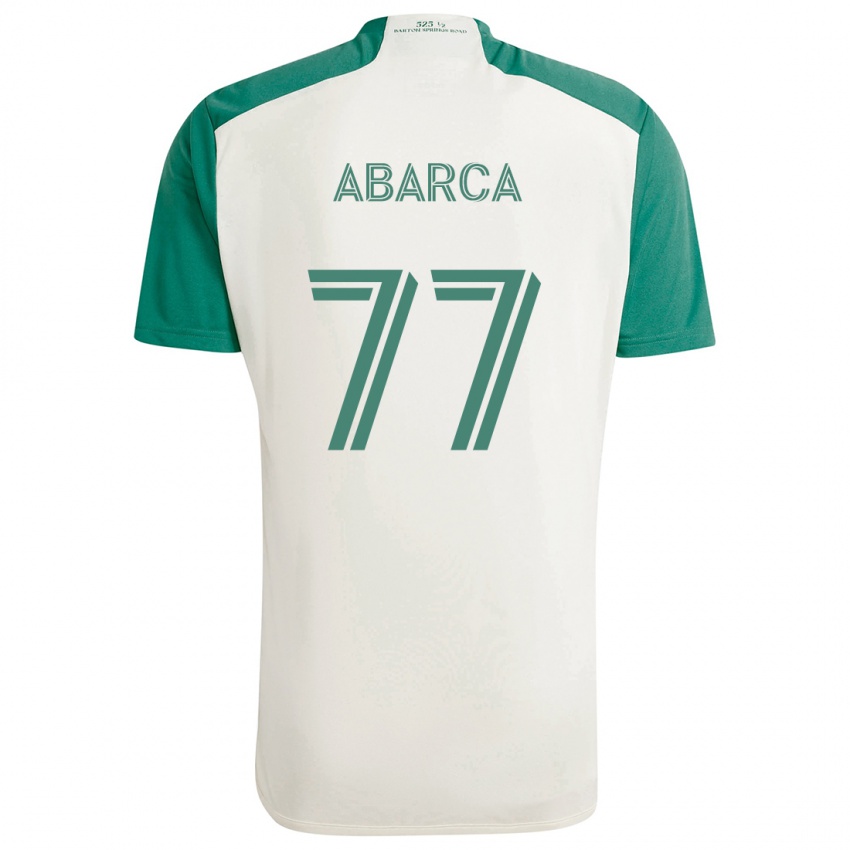 Kinder Diego Abarca #77 Braune Farben Grün Auswärtstrikot Trikot 2024/25 T-Shirt Schweiz