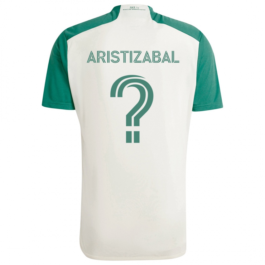 Kinder Nicolas Aristizabal #0 Braune Farben Grün Auswärtstrikot Trikot 2024/25 T-Shirt Schweiz