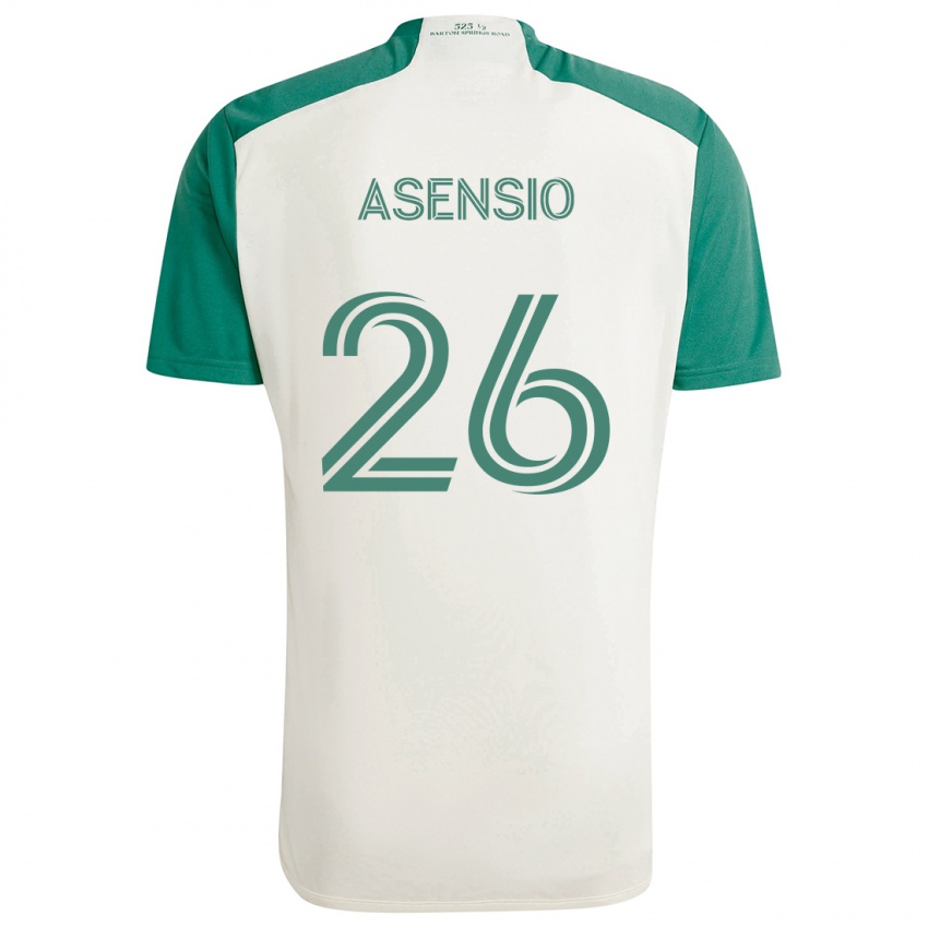 Kinder Charlie Asensio #26 Braune Farben Grün Auswärtstrikot Trikot 2024/25 T-Shirt Schweiz