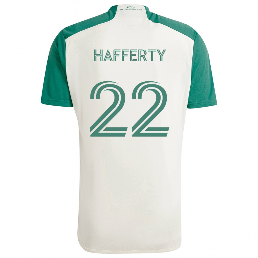 Kinder Joe Hafferty #22 Braune Farben Grün Auswärtstrikot Trikot 2024/25 T-Shirt Schweiz