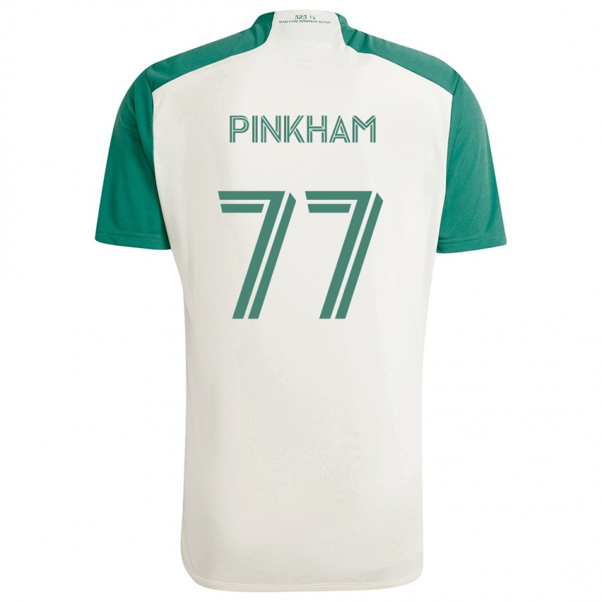 Kinder Chris Pinkham #77 Braune Farben Grün Auswärtstrikot Trikot 2024/25 T-Shirt Schweiz