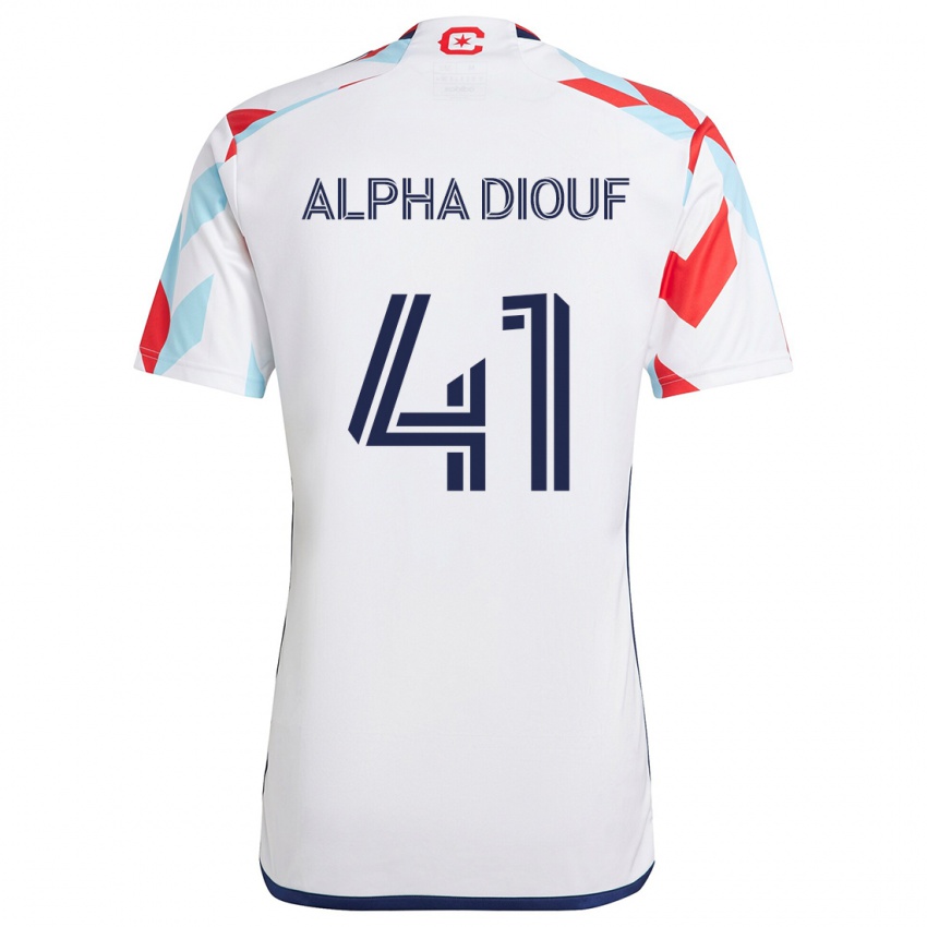 Kinder Jean Alpha Diouf #41 Weiß Rot Blau Auswärtstrikot Trikot 2024/25 T-Shirt Schweiz