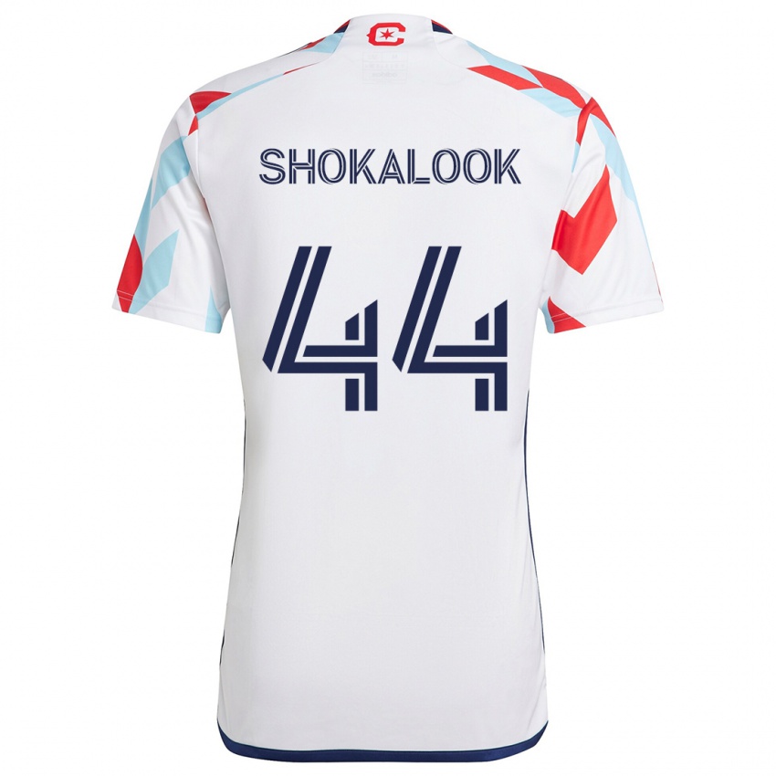 Kinder Jason Shokalook #44 Weiß Rot Blau Auswärtstrikot Trikot 2024/25 T-Shirt Schweiz