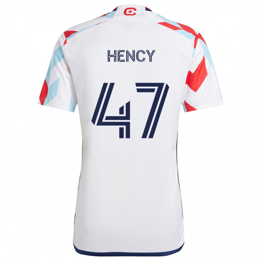 Kinder Billy Hency #47 Weiß Rot Blau Auswärtstrikot Trikot 2024/25 T-Shirt Schweiz