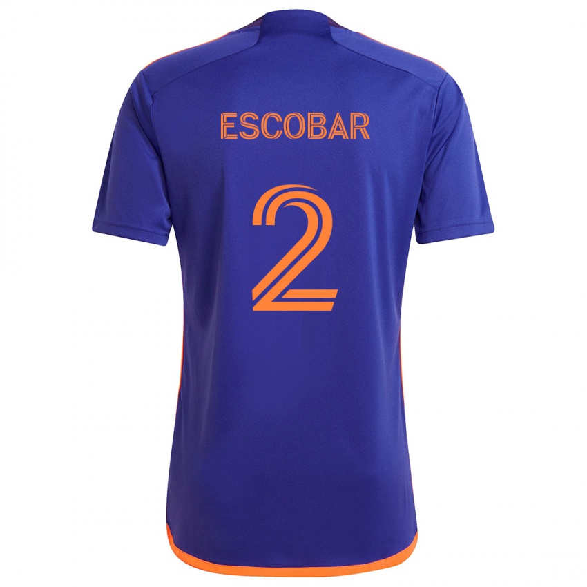 Kinder Franco Escobar #2 Lila Orange Auswärtstrikot Trikot 2024/25 T-Shirt Schweiz