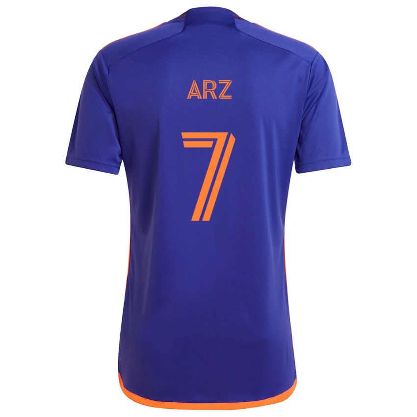 Kinder Exon Arzú #7 Lila Orange Auswärtstrikot Trikot 2024/25 T-Shirt Schweiz