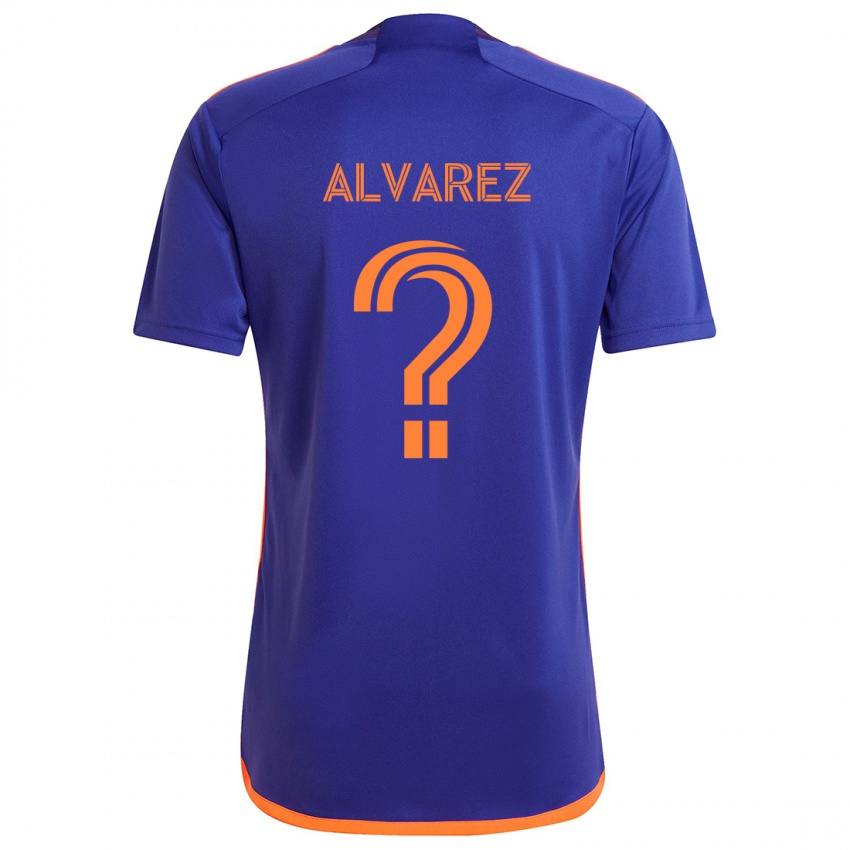 Kinder Gianmarco Alvarez #0 Lila Orange Auswärtstrikot Trikot 2024/25 T-Shirt Schweiz