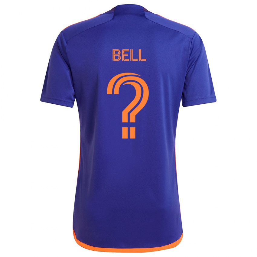 Kinder Jahmani Bell #0 Lila Orange Auswärtstrikot Trikot 2024/25 T-Shirt Schweiz