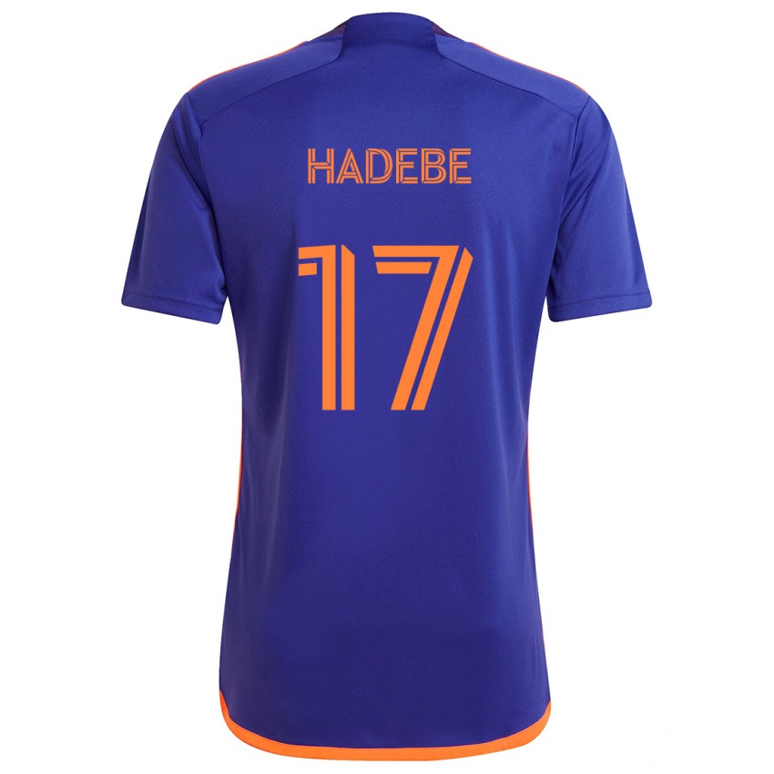 Kinder Teenage Hadebe #17 Lila Orange Auswärtstrikot Trikot 2024/25 T-Shirt Schweiz