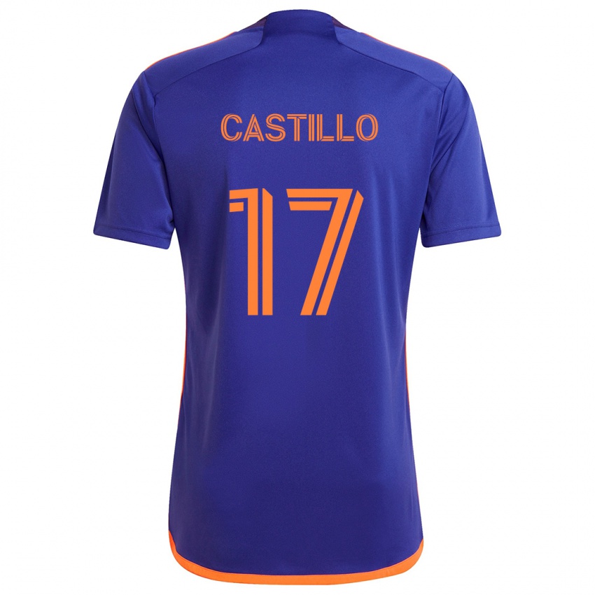 Kinder Joyner Castillo #17 Lila Orange Auswärtstrikot Trikot 2024/25 T-Shirt Schweiz