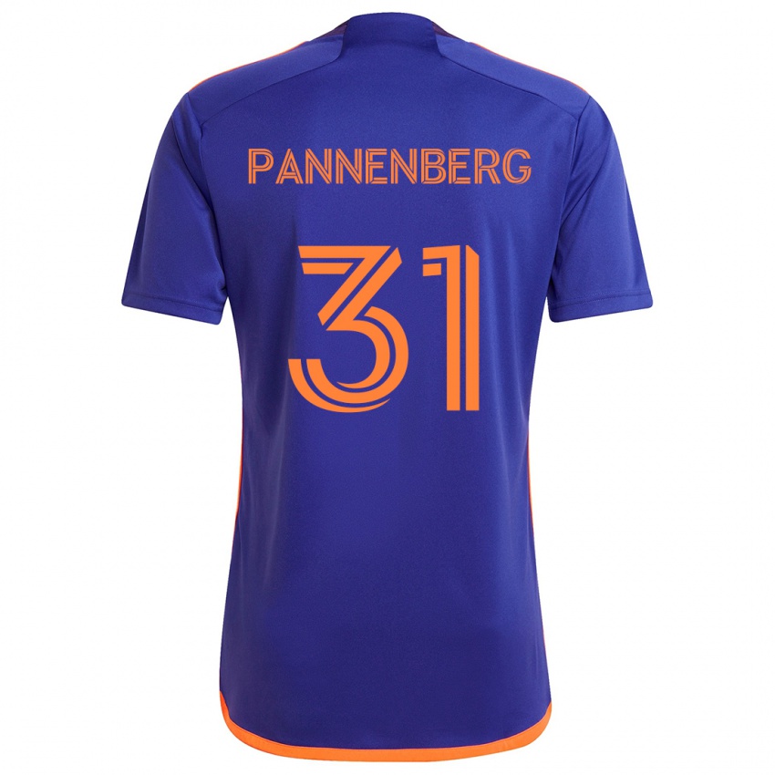 Kinder Andrew Pannenberg #31 Lila Orange Auswärtstrikot Trikot 2024/25 T-Shirt Schweiz