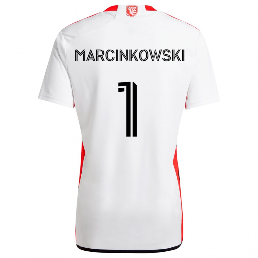 Kinder Jt Marcinkowski #1 Weiß Rot Auswärtstrikot Trikot 2024/25 T-Shirt Schweiz