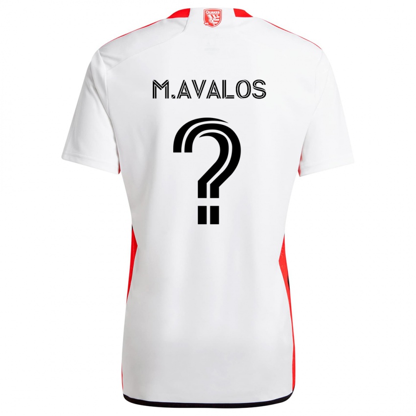 Kinder Marcelo Avalos #0 Weiß Rot Auswärtstrikot Trikot 2024/25 T-Shirt Schweiz