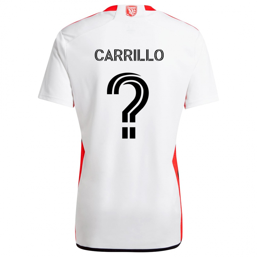 Kinder Israel Carrillo #0 Weiß Rot Auswärtstrikot Trikot 2024/25 T-Shirt Schweiz