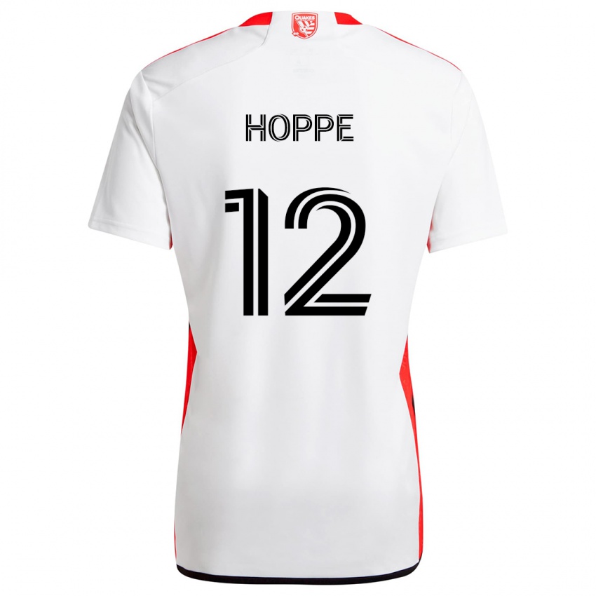 Kinder Matthew Hoppe #12 Weiß Rot Auswärtstrikot Trikot 2024/25 T-Shirt Schweiz