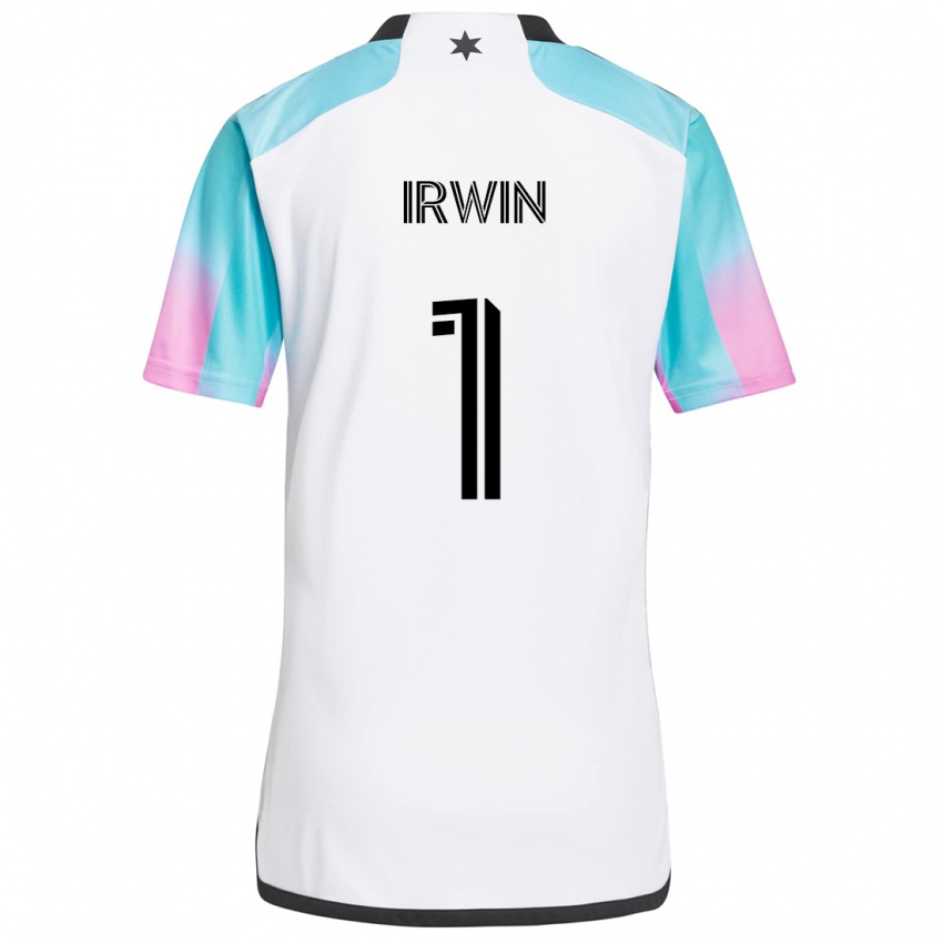 Kinder Clint Irwin #1 Weiß Blau Schwarz Auswärtstrikot Trikot 2024/25 T-Shirt Schweiz