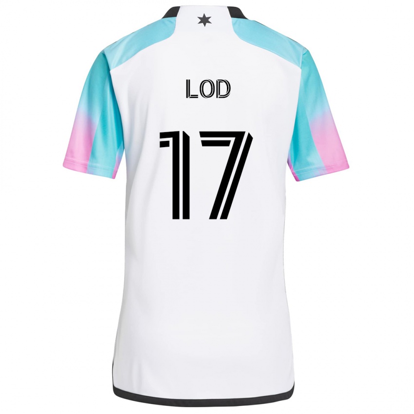 Kinder Robin Lod #17 Weiß Blau Schwarz Auswärtstrikot Trikot 2024/25 T-Shirt Schweiz