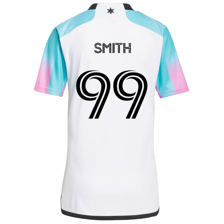 Kinder Jordan Adebayo-Smith #99 Weiß Blau Schwarz Auswärtstrikot Trikot 2024/25 T-Shirt Schweiz