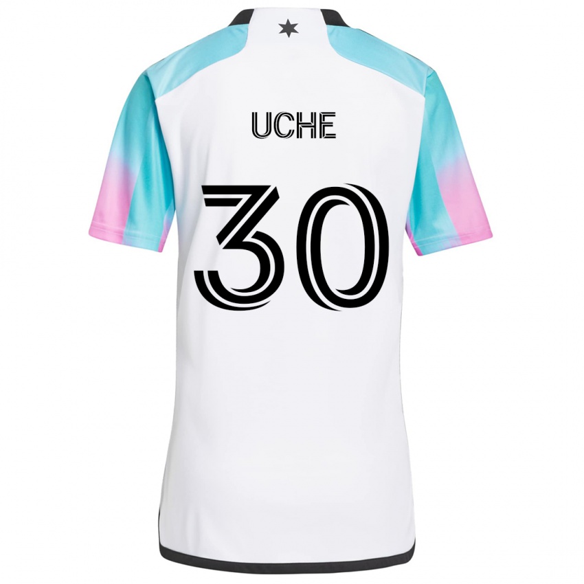 Kinder Cc Uche #30 Weiß Blau Schwarz Auswärtstrikot Trikot 2024/25 T-Shirt Schweiz