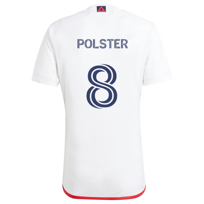 Kinder Matt Polster #8 Weiß Rot Auswärtstrikot Trikot 2024/25 T-Shirt Schweiz