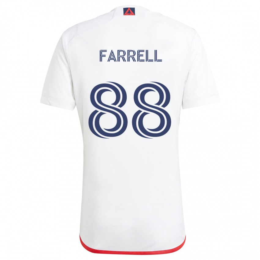 Enfant Maillot Andrew Farrell #88 Blanc Rouge Tenues Extérieur 2024/25 T-Shirt Suisse