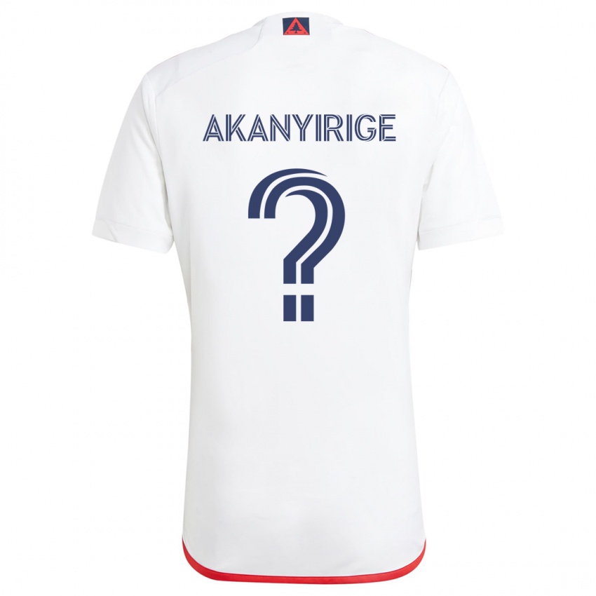 Kinder Jacob Akanyirige #0 Weiß Rot Auswärtstrikot Trikot 2024/25 T-Shirt Schweiz