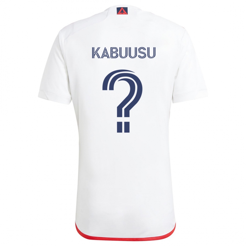 Kinder Jamie Kabuusu #0 Weiß Rot Auswärtstrikot Trikot 2024/25 T-Shirt Schweiz