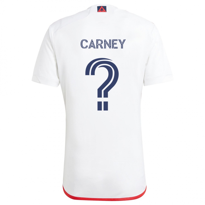 Kinder Ryan Carney #0 Weiß Rot Auswärtstrikot Trikot 2024/25 T-Shirt Schweiz