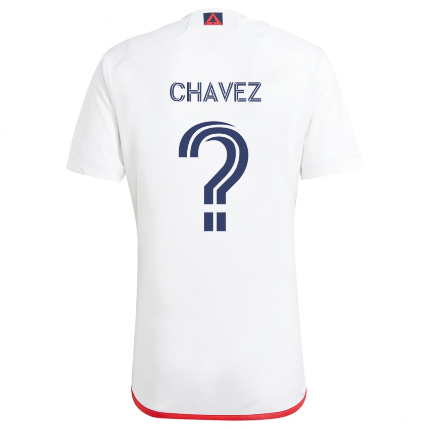 Kinder Gabriel Chávez #0 Weiß Rot Auswärtstrikot Trikot 2024/25 T-Shirt Schweiz