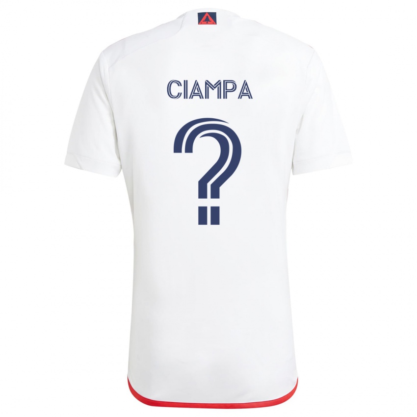 Kinder Giuseppe Ciampa #0 Weiß Rot Auswärtstrikot Trikot 2024/25 T-Shirt Schweiz