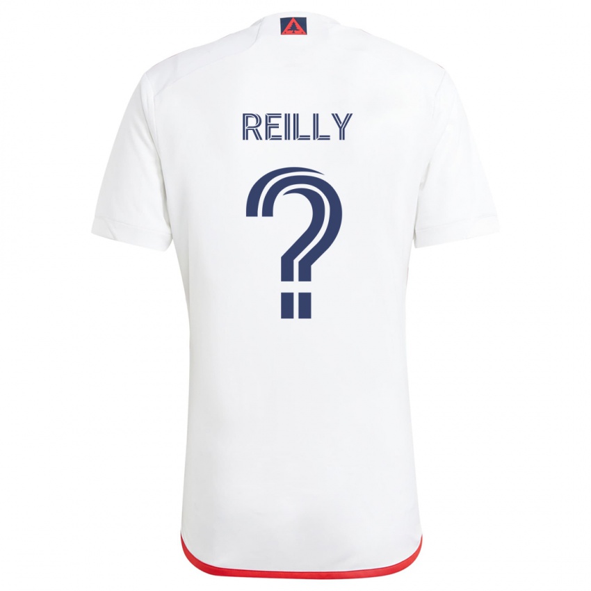 Kinder Aidan Reilly #0 Weiß Rot Auswärtstrikot Trikot 2024/25 T-Shirt Schweiz