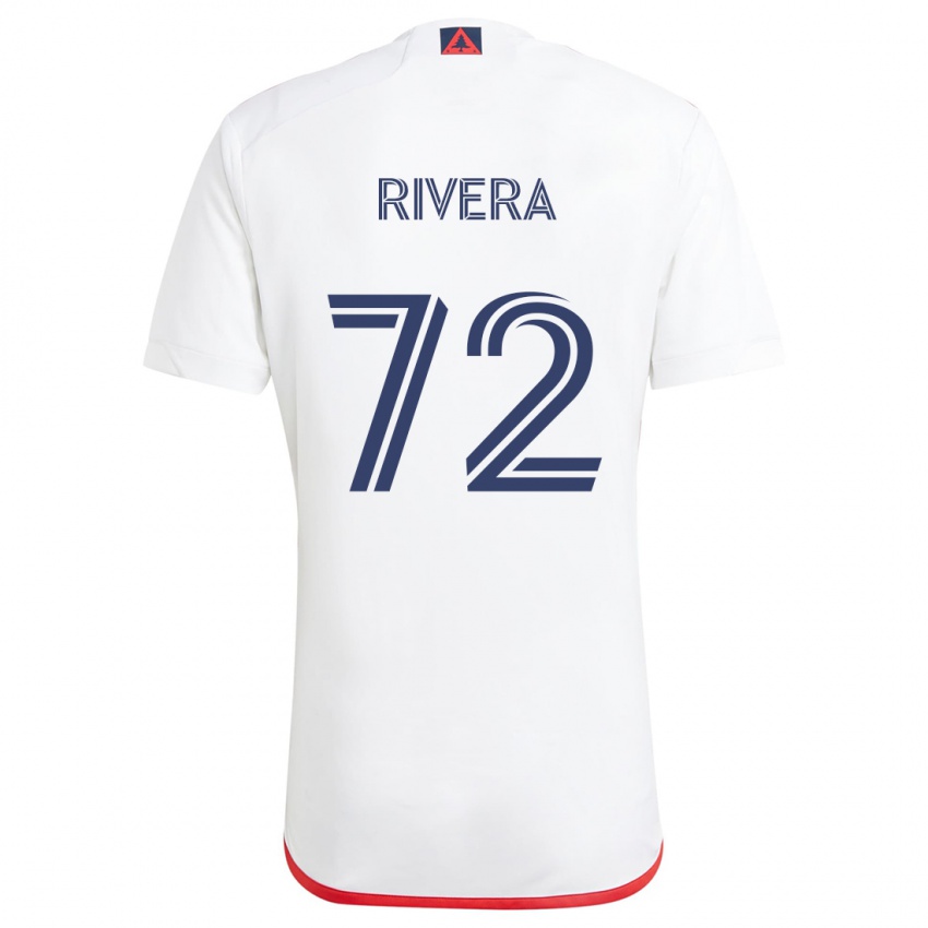 Kinder Damián Rivera #72 Weiß Rot Auswärtstrikot Trikot 2024/25 T-Shirt Schweiz