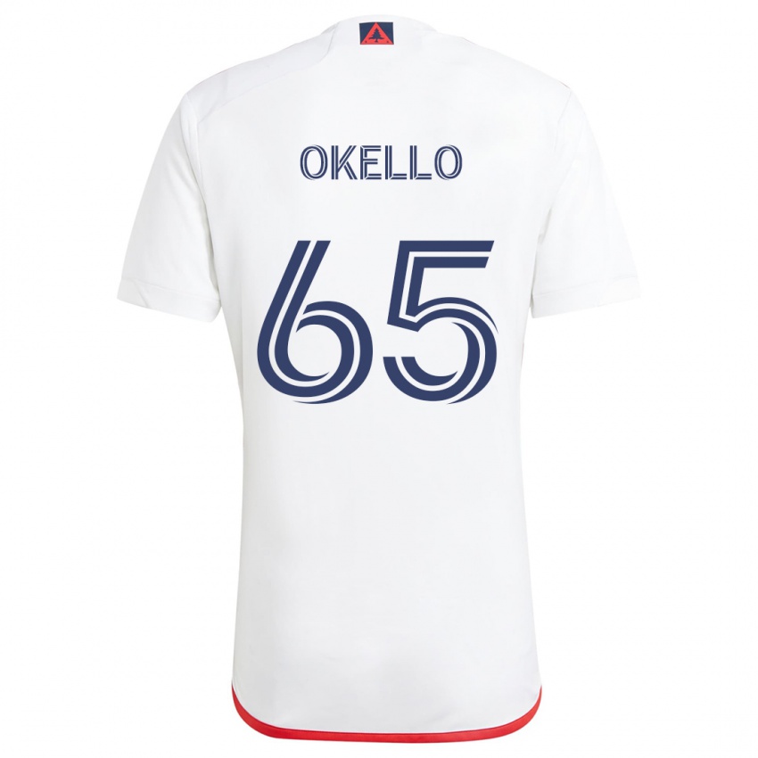 Kinder Noble Okello #65 Weiß Rot Auswärtstrikot Trikot 2024/25 T-Shirt Schweiz