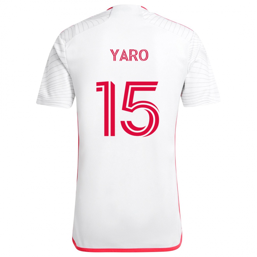 Kinder Joshua Yaro #15 Weiß Rot Auswärtstrikot Trikot 2024/25 T-Shirt Schweiz