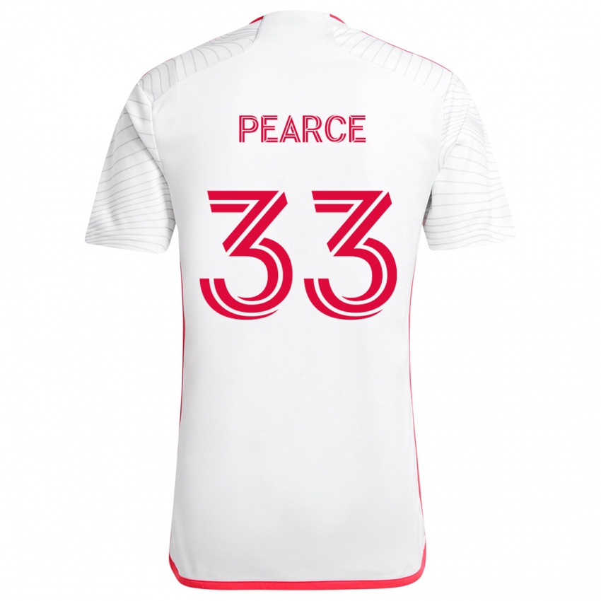 Kinder Tyson Pearce #33 Weiß Rot Auswärtstrikot Trikot 2024/25 T-Shirt Schweiz