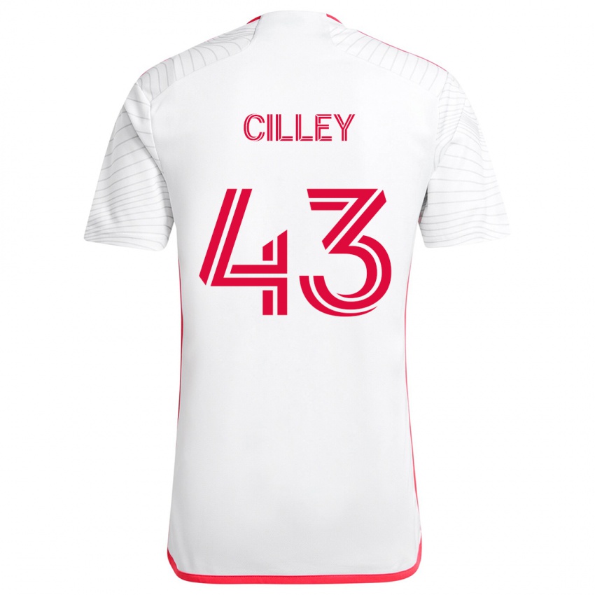 Kinder Cam Cilley #43 Weiß Rot Auswärtstrikot Trikot 2024/25 T-Shirt Schweiz