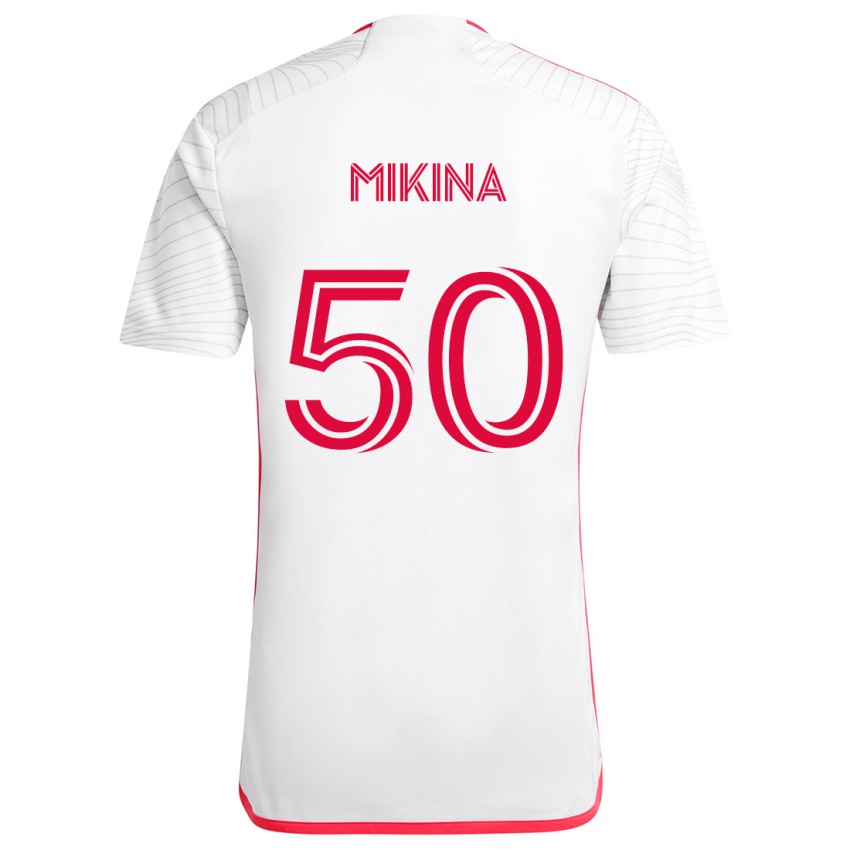 Kinder Gabriel Mikina #50 Weiß Rot Auswärtstrikot Trikot 2024/25 T-Shirt Schweiz