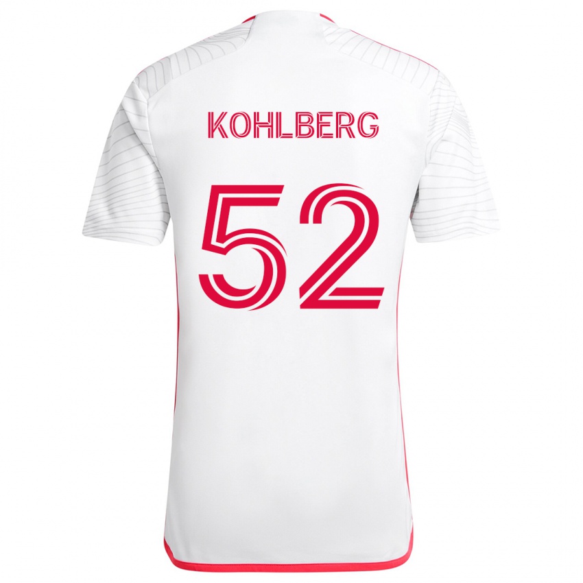 Kinder Andrew Kohlberg #52 Weiß Rot Auswärtstrikot Trikot 2024/25 T-Shirt Schweiz