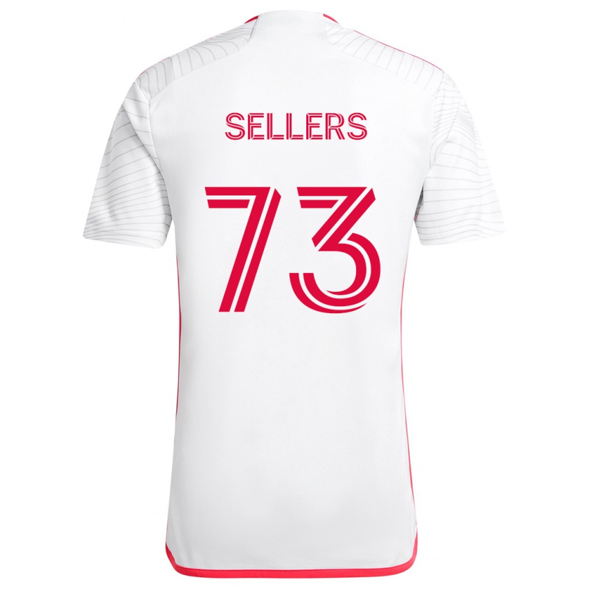 Kinder Braydon Sellers #73 Weiß Rot Auswärtstrikot Trikot 2024/25 T-Shirt Schweiz