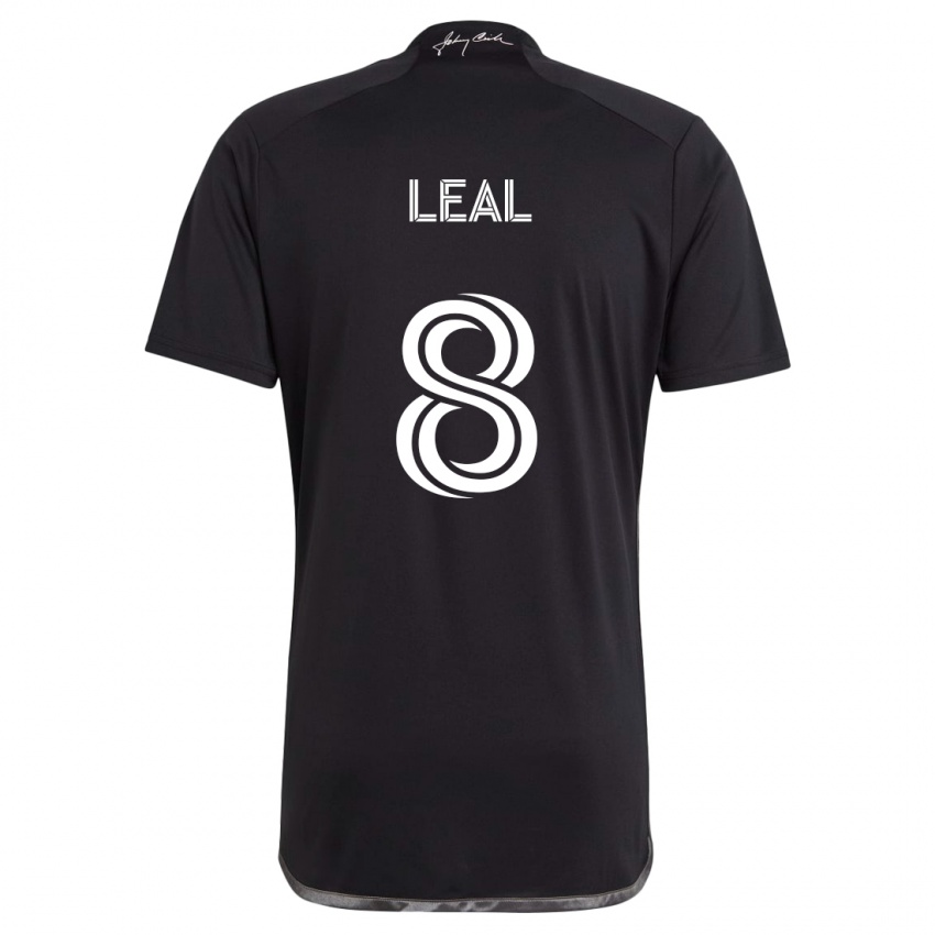 Kinder Randall Leal #8 Schwarz Auswärtstrikot Trikot 2024/25 T-Shirt Schweiz