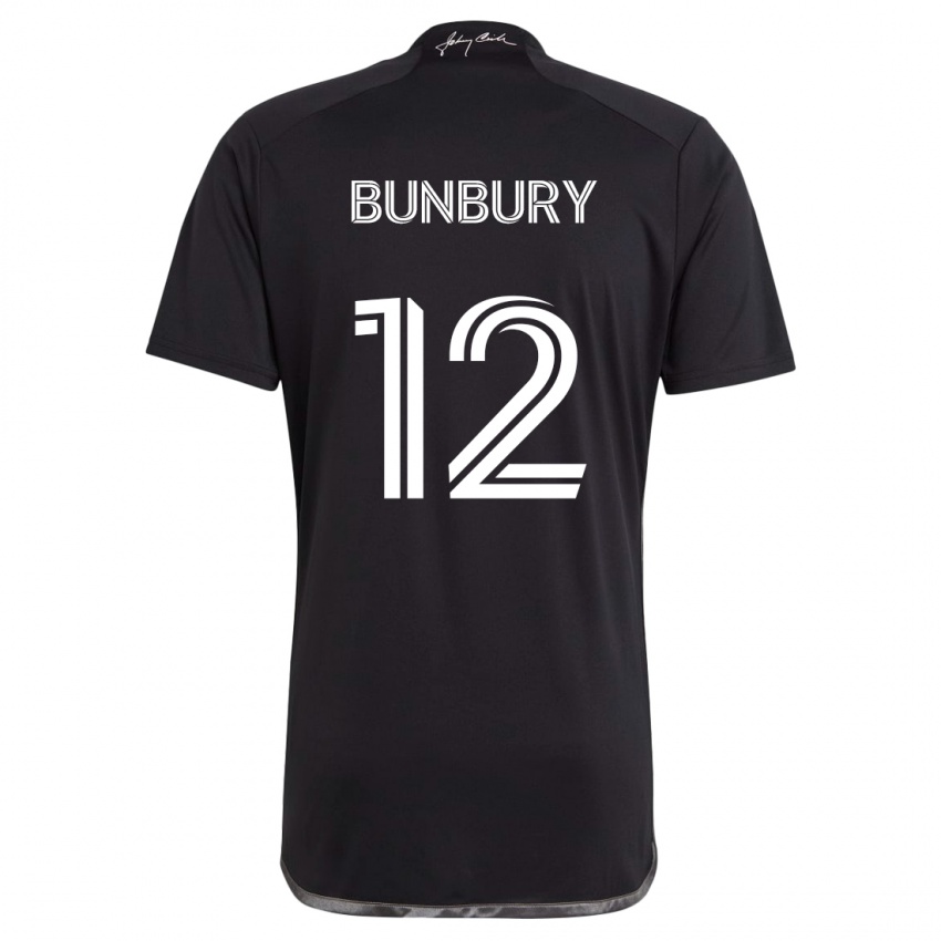 Kinder Teal Bunbury #12 Schwarz Auswärtstrikot Trikot 2024/25 T-Shirt Schweiz