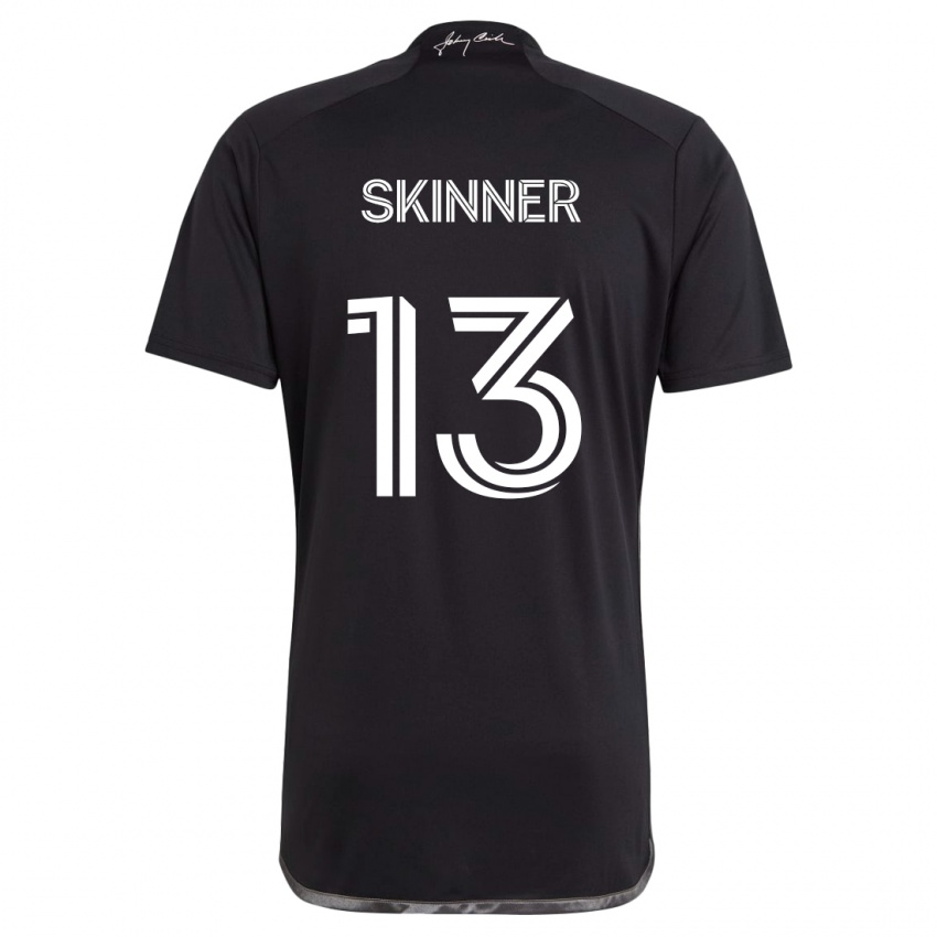 Enfant Maillot Joey Skinner #13 Noir Tenues Extérieur 2024/25 T-Shirt Suisse