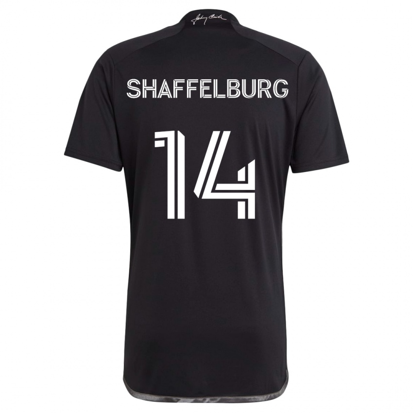 Kinder Jacob Shaffelburg #14 Schwarz Auswärtstrikot Trikot 2024/25 T-Shirt Schweiz