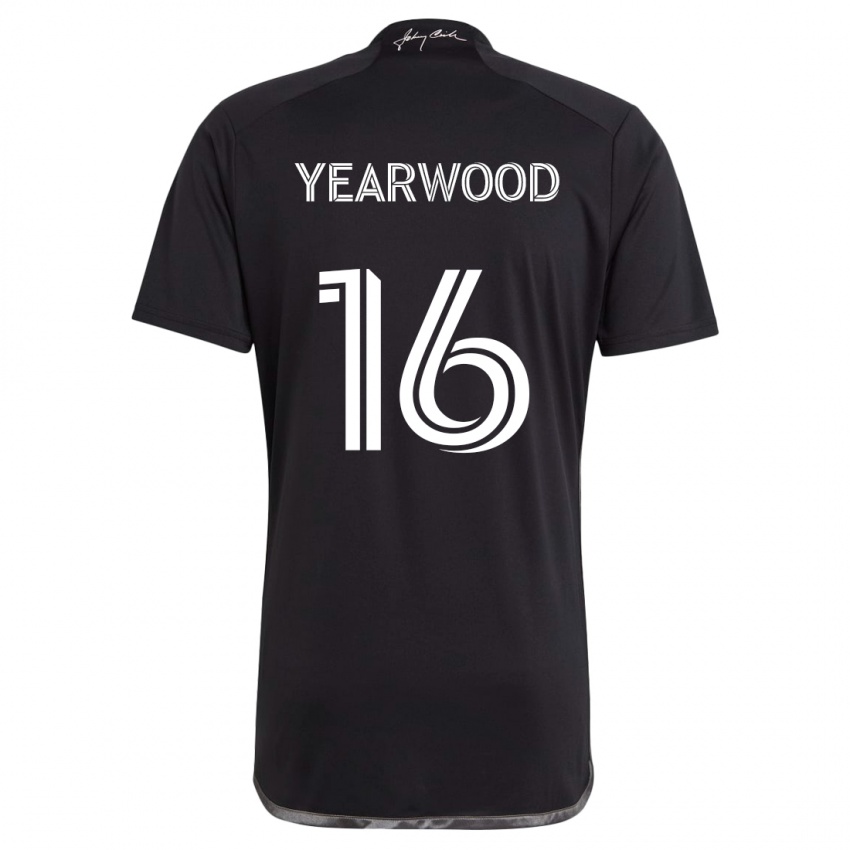 Kinder Dru Yearwood #16 Schwarz Auswärtstrikot Trikot 2024/25 T-Shirt Schweiz