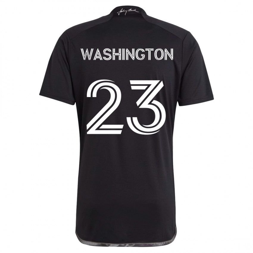 Kinder Taylor Washington #23 Schwarz Auswärtstrikot Trikot 2024/25 T-Shirt Schweiz