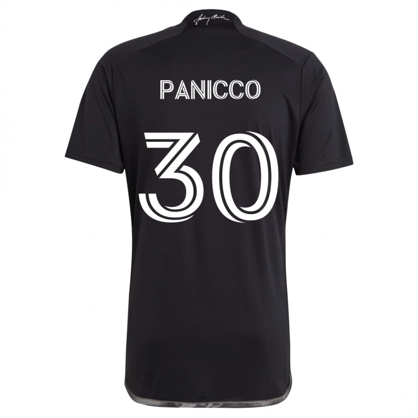 Kinder Elliot Panicco #30 Schwarz Auswärtstrikot Trikot 2024/25 T-Shirt Schweiz