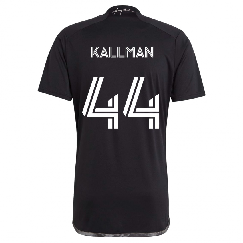 Enfant Maillot Brent Kallman #44 Noir Tenues Extérieur 2024/25 T-Shirt Suisse