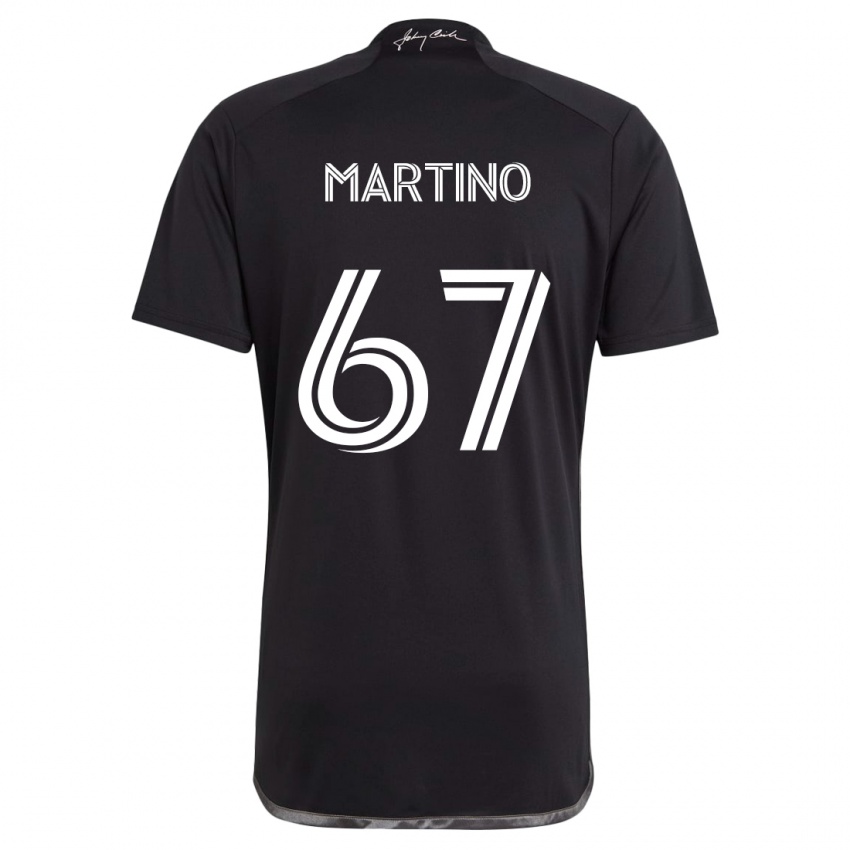 Kinder Ben Martino #67 Schwarz Auswärtstrikot Trikot 2024/25 T-Shirt Schweiz