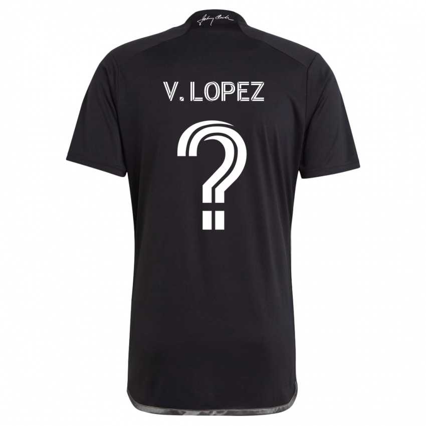 Enfant Maillot Alejandro Velazquez-Lopez #0 Noir Tenues Extérieur 2024/25 T-Shirt Suisse